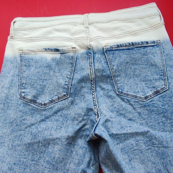 Old Navy acid washed stretchy denim jeans women's size 14 - Picture 4 of 7